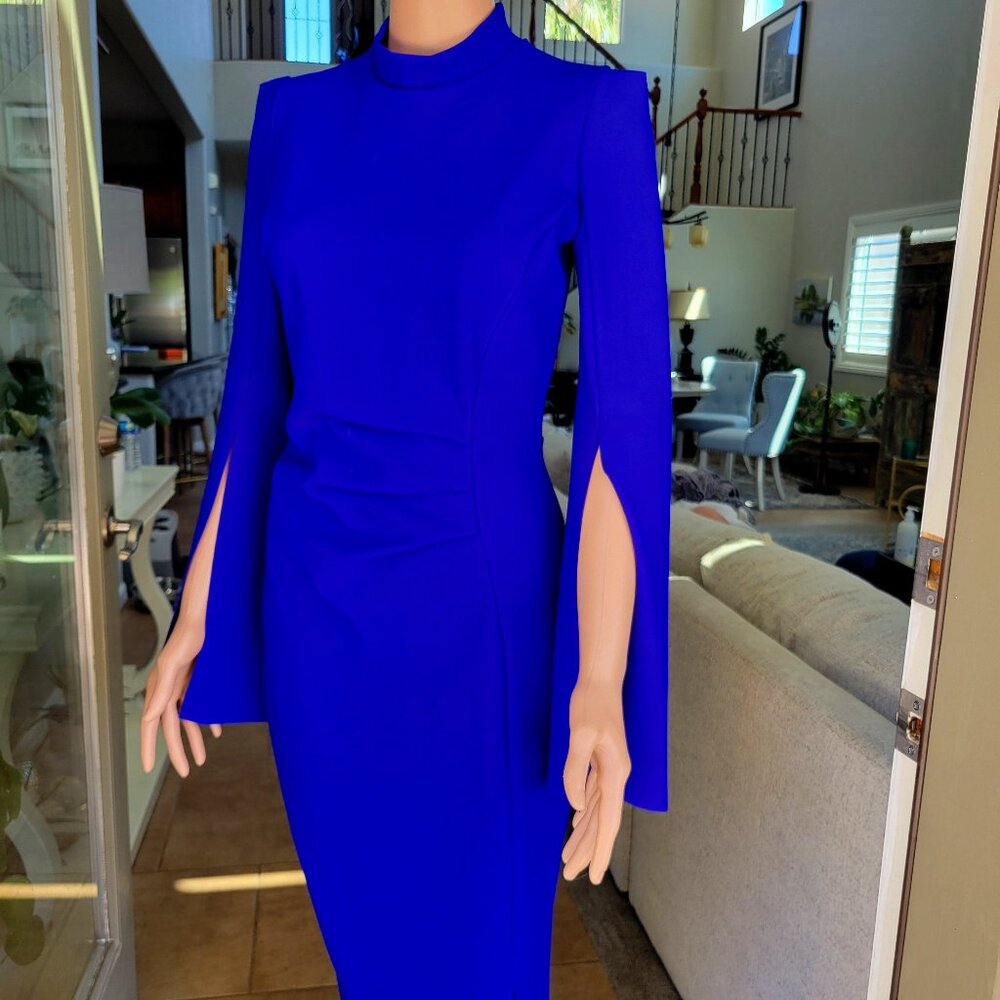 Chiara Boni WOW dress sapphire blue size 42 midi executive